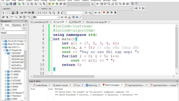 Code Blocks mở rộng khả năng thông qua việc tích hợp các plugin