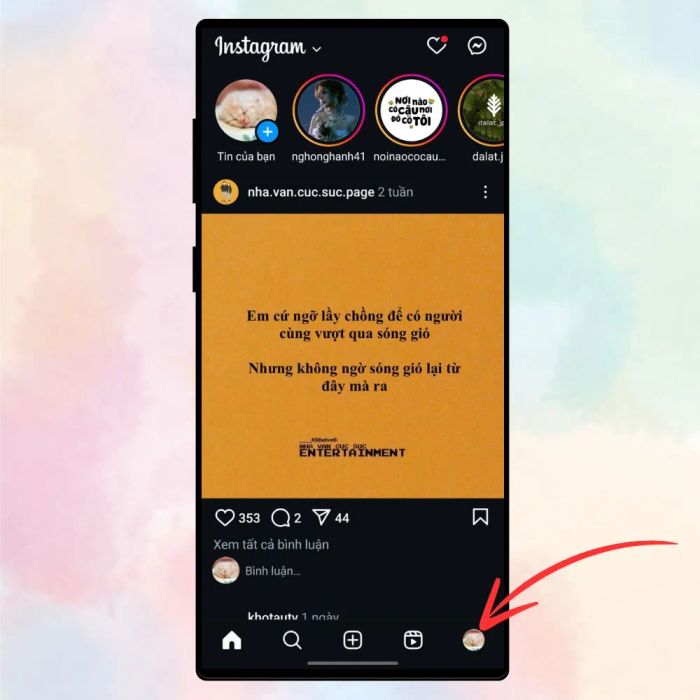 Hướng dẫn tạo danh thiếp cá nhân trên Instagram 1