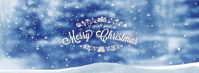 Ảnh bìa Noel sang trọng với sự kết hợp giữa màu vàng và xanh