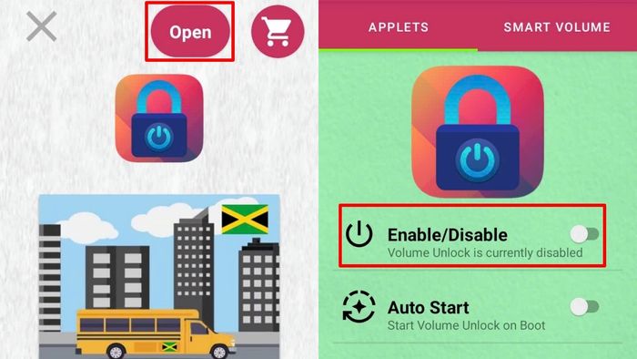 Chuyển đổi chức năng nút nguồn sang nút âm lượng với Volume Unlock Bước 2