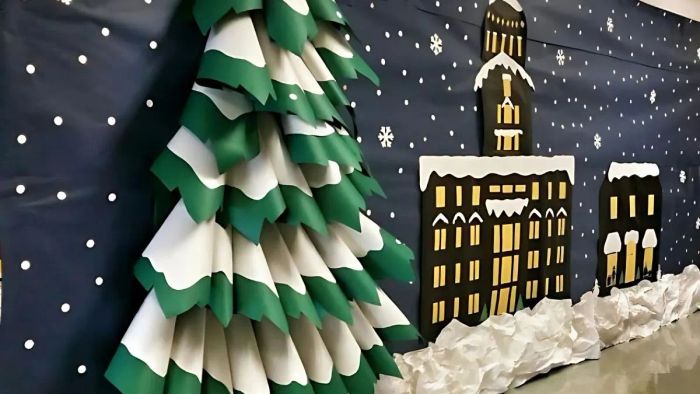 Ý tưởng trang trí Noel cho lớp mầm non 5