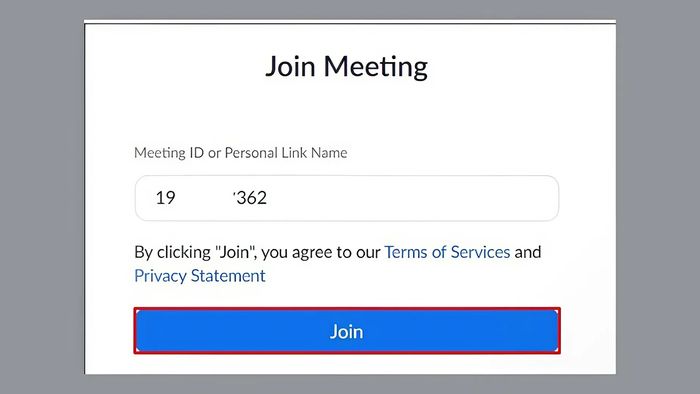 Khắc phục lỗi Invalid Meeting ID - Sử dụng trình duyệt bước 2, 3