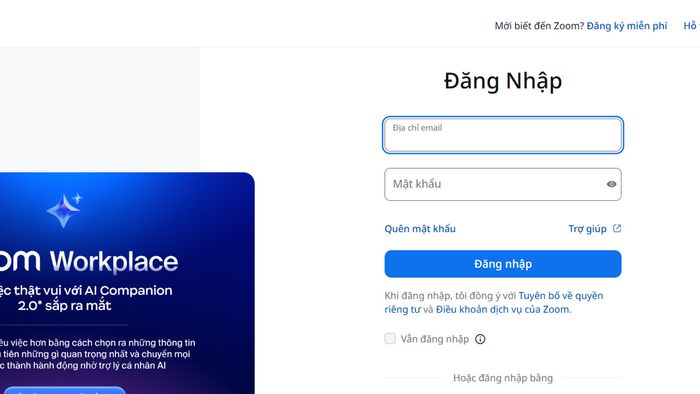 Cách sửa lỗi Invalid Meeting ID - Đăng xuất khỏi tất cả thiết bị khác - Bước 1