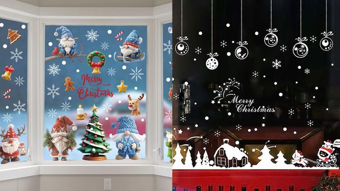 Khám phá những ý tưởng trang trí cửa kính Noel với phong cách sáng tạo, mới lạ