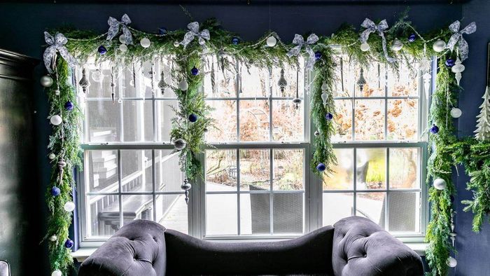 Ý tưởng trang trí Noel cửa kính số 2