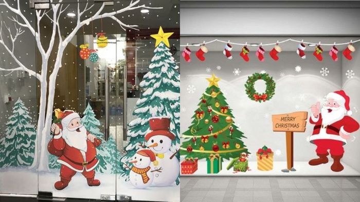 Khám phá ý tưởng trang trí cửa kính Noel độc đáo, lôi cuốn với những điểm nhấn nổi bật