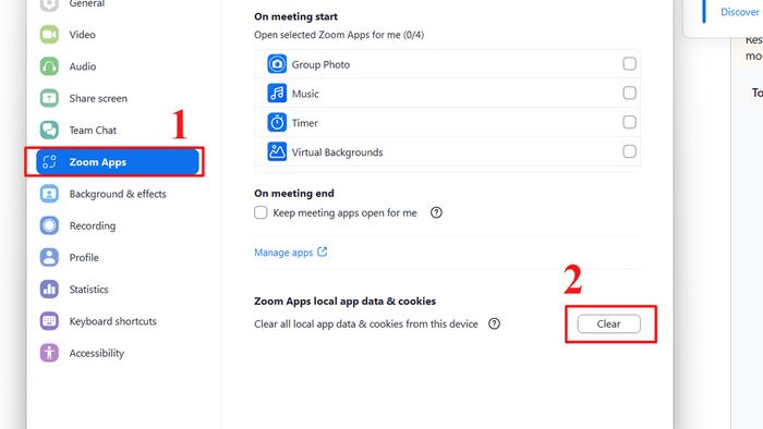 Sửa lỗi Invalid Meeting ID - Xóa bộ nhớ Cache của Zoom trên PC - Bước 3