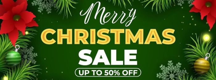 Ảnh bìa Noel Giáng sinh với thiết kế thu hút cho các chương trình giảm giá