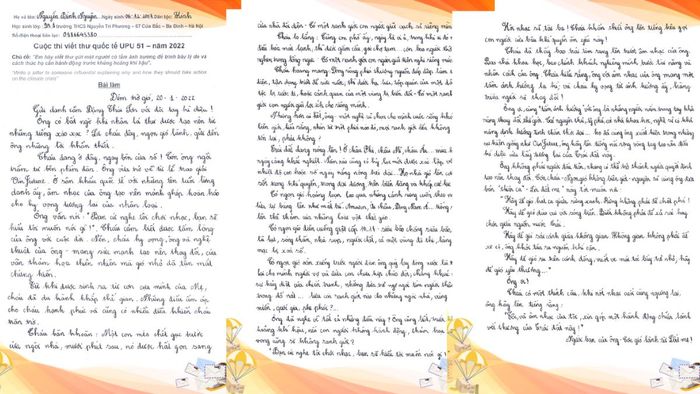 Bài mẫu thư UPU quốc tế đạt giải nhất lần thứ 51 – đừng bỏ lỡ cơ hội khám phá