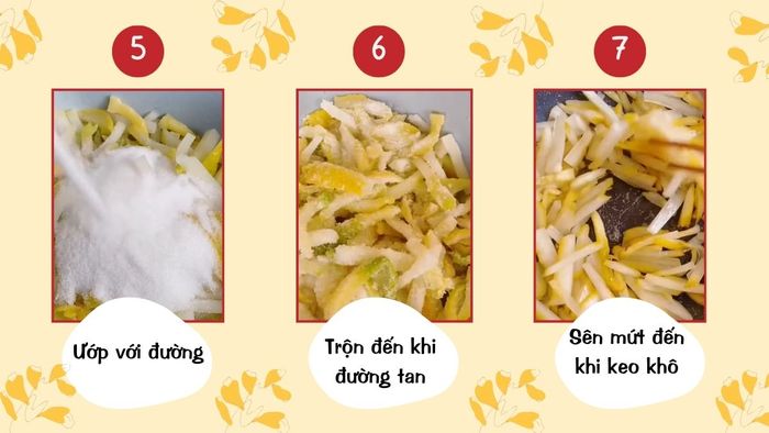 Công thức làm mứt phật thủ tuyệt vời