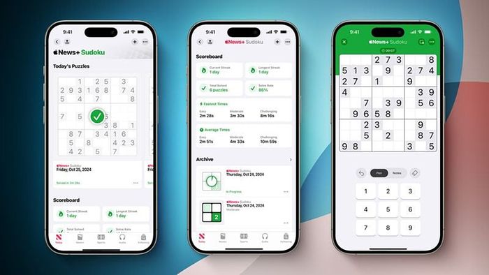 iOS 18.2 bổ sung trò chơi sudoku vào Apple News+