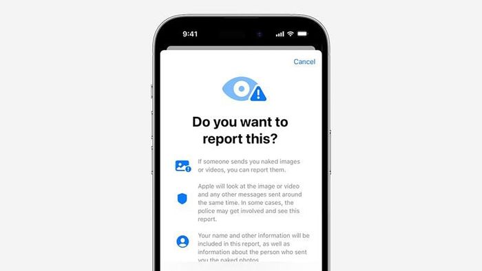 Tính năng báo cáo mới trong ứng dụng iMessage