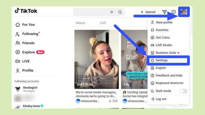 Bước 1 để xem TikTok Wrapped 2024 của bạn