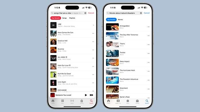 Apple Music đã cập nhật tính năng tìm kiếm bằng ngôn ngữ tự nhiên.