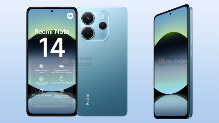 Thiết kế của Redmi Note 14