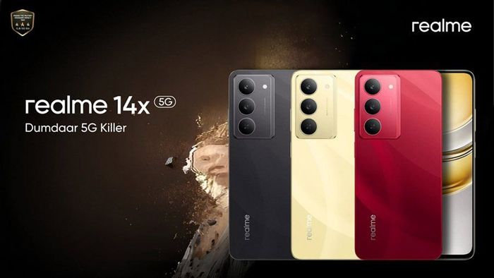 Mẫu điện thoại realme 14x mang đến thiết kế độc đáo, thu hút sự chú ý ngay từ cái nhìn đầu tiên.