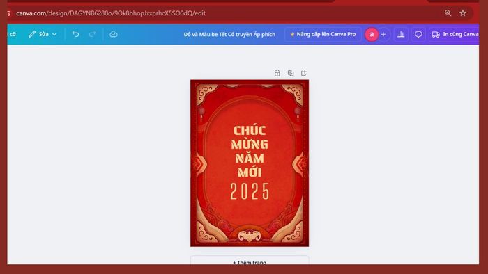 Cách làm thiệp Tết bằng ứng dụng online trên điện thoại - bước 2