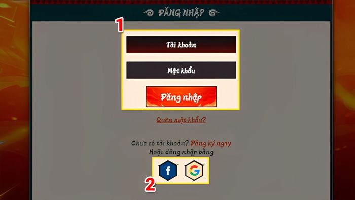 Hướng dẫn nhập mã code Làng Nhẫn Giả - bước 1