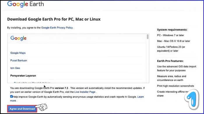Cài đặt Google Earth Pro trên MAC - Bước 1