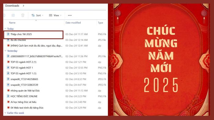 Cách làm thiệp Tết bằng ứng dụng online trên điện thoại - bước 3