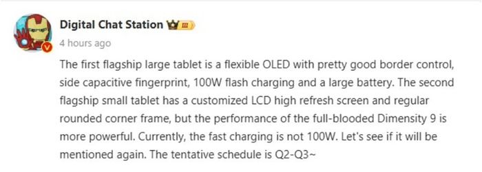 OPPO hiện đang phát triển hai mẫu máy tính bảng mới: Pad 3 Ultra và Pad 3 Mini