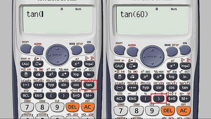 Hướng dẫn cách bấm COT trên máy tính Casio