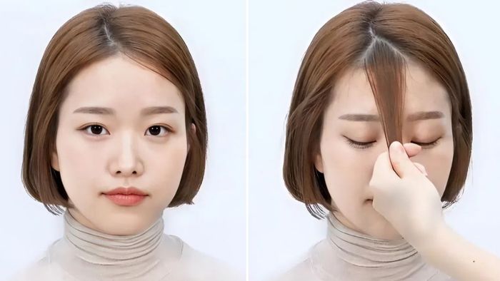 Hướng dẫn cắt tóc mái ngố tại nhà - Bước 1