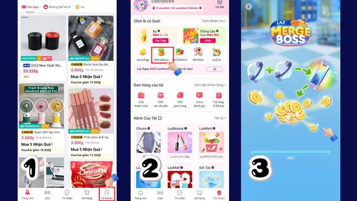 cách kiếm thêm xu trên Lazada - Chơi game để nhận xu LazCoins