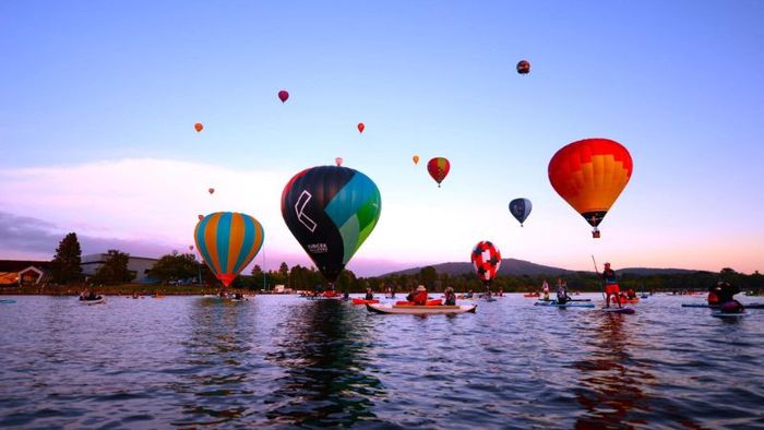 Lễ hội khinh khí cầu tại Canberra được tổ chức vào tháng 3 hàng năm
