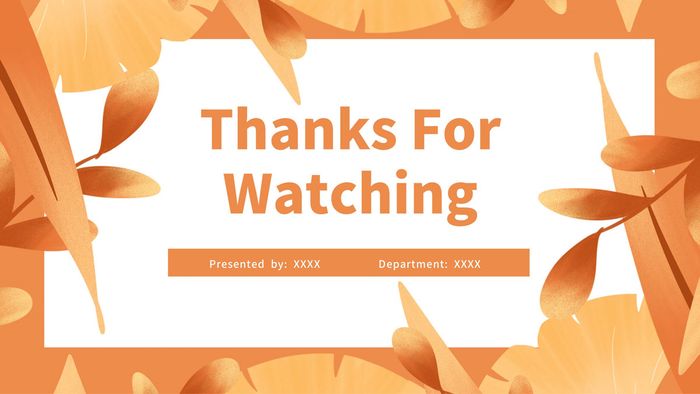 Hình nền slide cảm ơn chuyên nghiệp trong Powerpoint với thông điệp 'Thank you for watching'