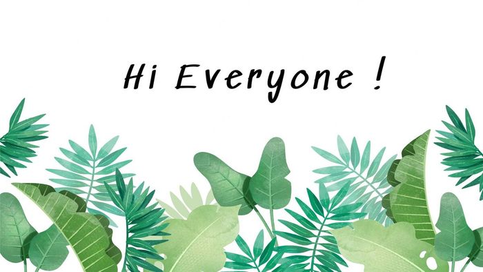 Hình nền slide mở đầu Powerpoint chủ đề hoa lá đẹp và tinh tế