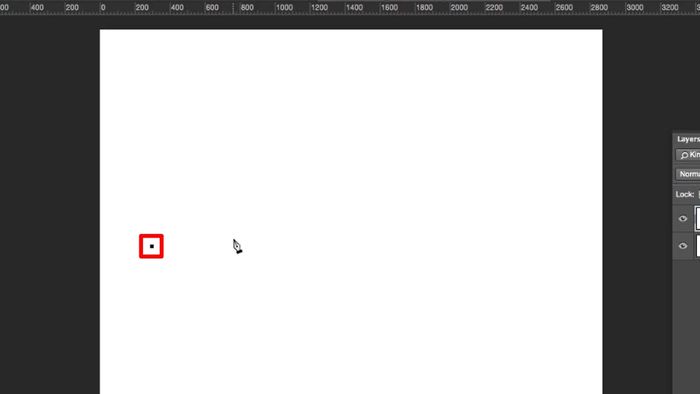 Hướng dẫn vẽ đường thẳng trong Photoshop bằng Pen Tool ở bước thứ ba (Có hình minh họa)