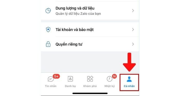 Xóa dữ liệu Zalo trên iPhone, iPad đối với tin nhắn, hình ảnh, âm thanh