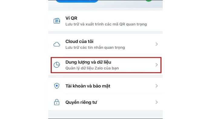Xóa dữ liệu Zalo trên iPhone, iPad đối với tin nhắn, hình ảnh, âm thanh