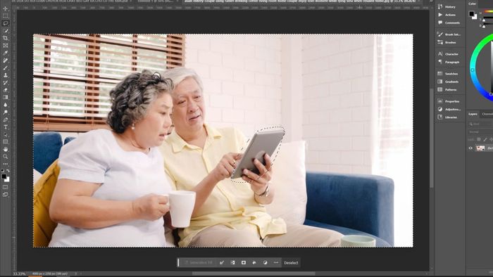 Hướng dẫn đảo ngược vùng chọn trong Photoshop bằng Lasso Tool - Bước 3 (Hình minh họa)