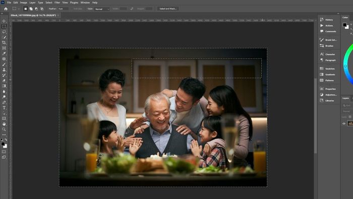 Hướng dẫn đảo ngược vùng chọn trong Photoshop bằng nhóm công cụ Marquee Tool - Bước 3 (Hình minh họa)