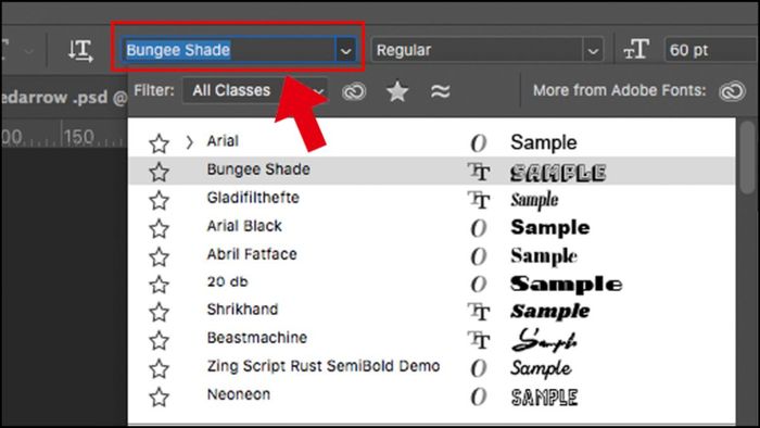 Hướng dẫn thêm Font chữ vào Photoshop bằng Google Font - Bước 5 (Kèm hình ảnh minh họa)