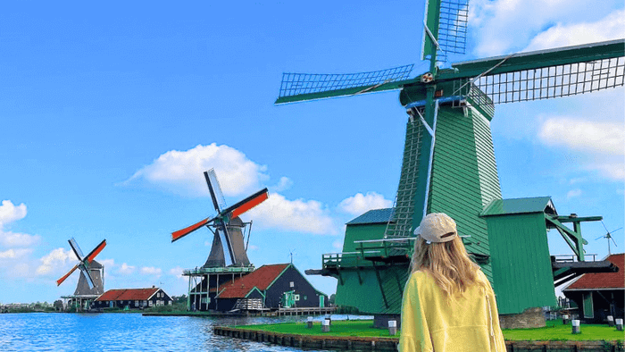 Cối xay gió Zaanse Schans Hà Lan