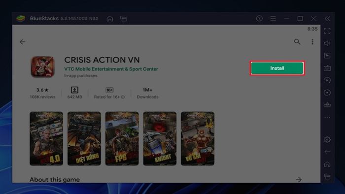 Hướng dẫn tải và cài đặt Tập Kích (Crisis Action VN) trên PC