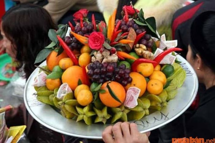 Mâm lễ cúng Sơn Trang đơn giản, dễ dàng chuẩn bị trong các dịp lễ quan trọng