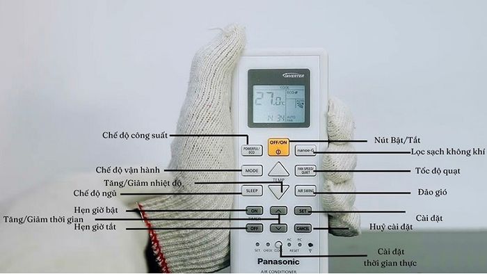 Hướng dẫn chi tiết về các nút điều khiển và chức năng của điều hòa Panasonic