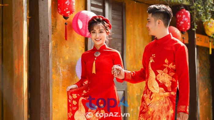 Cửa hàng cho thuê áo dài cưới hỏi Prima Studio tọa lạc tại TP. Sơn La.