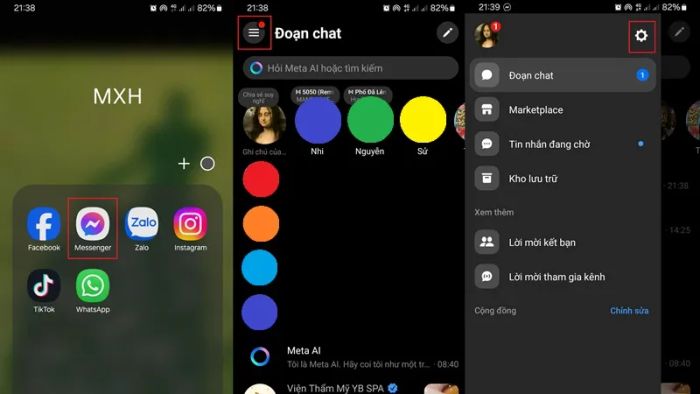 Gỡ tài khoản Messenger khỏi ứng dụng trên iPhone