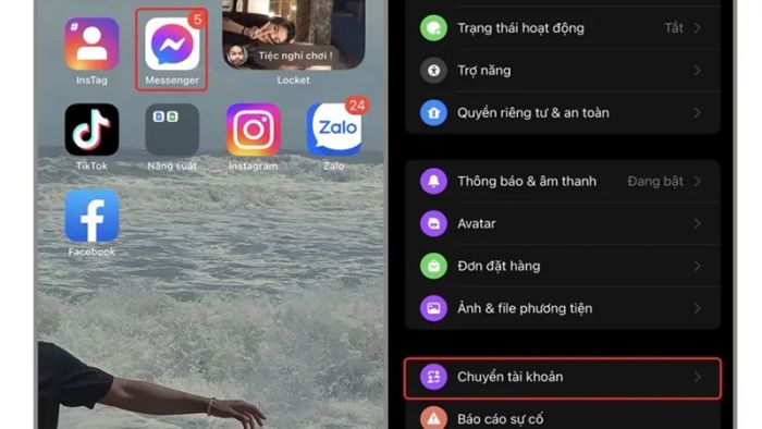 Hướng dẫn gỡ tài khoản hoặc xóa Messenger trên iPhone