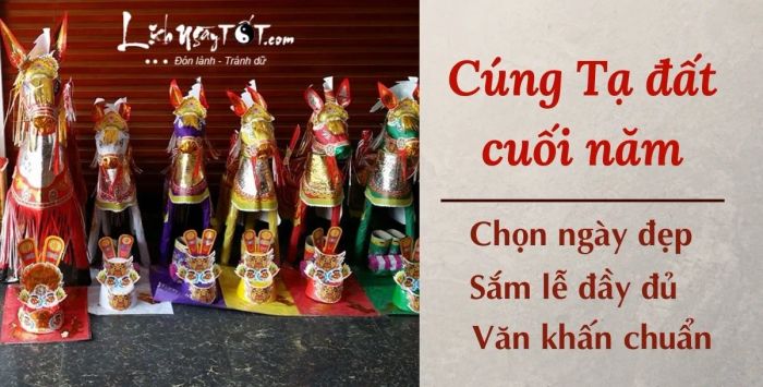 Cúng tạ đất cuối năm chuẩn nhất