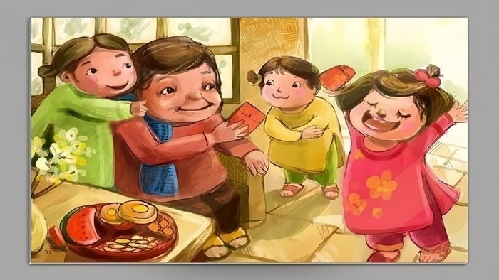 Hình mẫu tranh vẽ lì xì ngày Tết chất lượng 4k