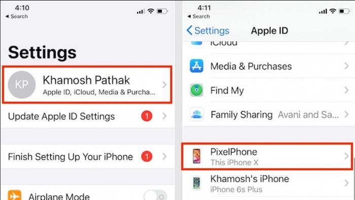 Hướng dẫn bật Find My iPhone