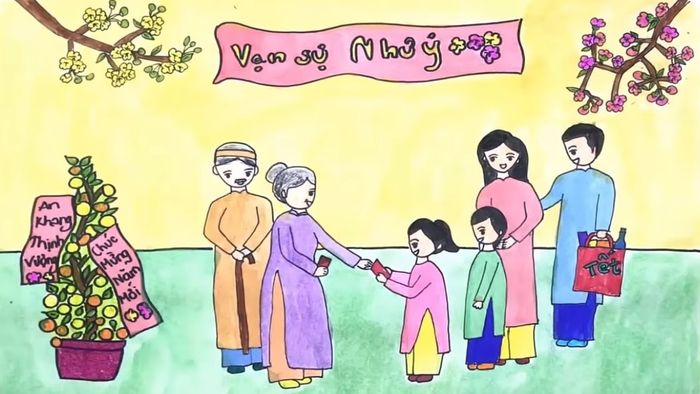 Hình ảnh tranh Tết đẹp và ý nghĩa