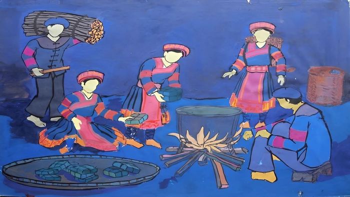Vẽ tranh ngày Tết tại quê em