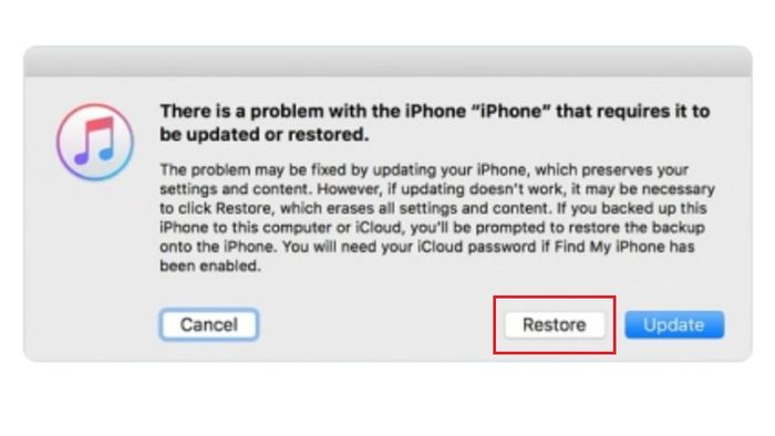 Xóa iPhone từ xa khi chưa đồng bộ iPhone với iTunes